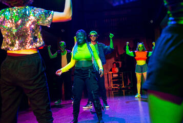 The Game of Life devised by the company; National Theatre Institute 2019; Photo by Issak Berliner