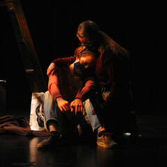 Exit 7 by Clare Beth McConnell; Order of Furman Theatre 2021; photo by Kaitlin Noble