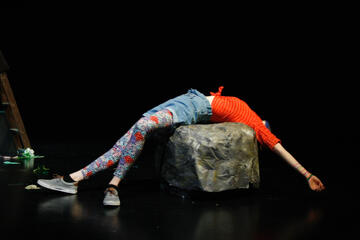 Exit 7 by Clare Beth McConnell; Order of Furman Theatre 2021; photo by Kaitlin Noble